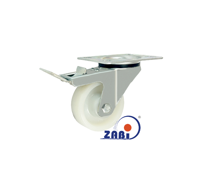 Колёса и наборы колёс, Колёса полиуритановые, В корпусах поворотных с тормозом с обозначением 6PP9H 3D