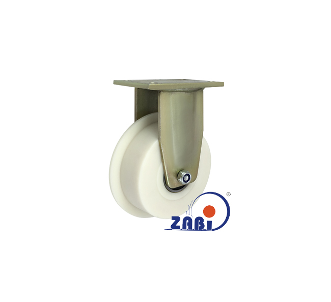 Koła i zestawy kołowe, Koła kołnierzowe, Koła tworzywowe PA6G w obudowach stałych o symbolu V53PA6G 3D