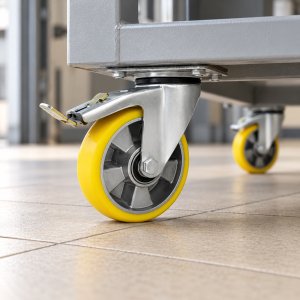 Jak ograniczyć hałas wózków transportowych? Dobór kół i bieżnika