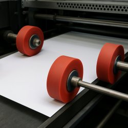 Rolki silikonowe do przemysłu drukarskiego: transport, docisk, lakierowanie UV