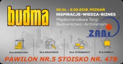 ZAPROSZENIE NA TARGI BUDMA 2018