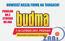 TARGI BUDMA - POZNAŃ 2017 - ZAPRASZAMY!