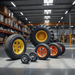 Jakie cechy muszą spełniać koła do taczek, wózków transportowych i maszyn budowlanych?