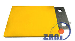 Płytki poliuretanowo-metalowe do taśm transportowych