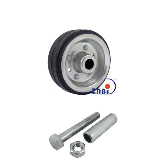 Колёса и наборы колёс, Колеса промышленные (металл +резина), С набором для монтажа с обозначением 2