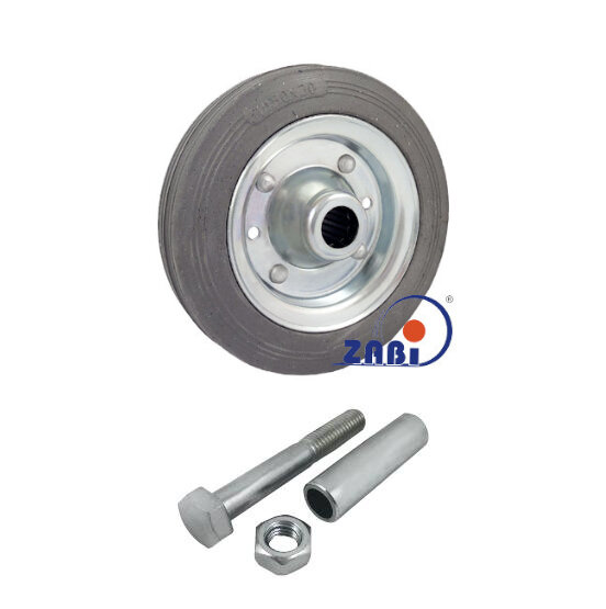 Колёса и наборы колёс, Колеса промышленные (металл +резина), С набором для монтажа с обозначением 41S