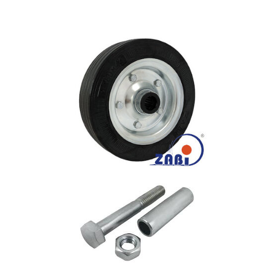 Колёса и наборы колёс, Колеса промышленные (металл +резина), С набором для монтажа с обозначением 51N