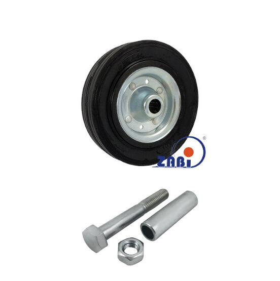 Колёса и наборы колёс, Колеса промышленные (металл +резина), С набором для монтажа с обозначением 51