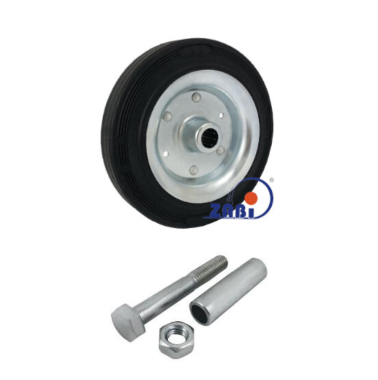 Колёса и наборы колёс, Колеса промышленные (металл +резина), С набором для монтажа с обозначением 61