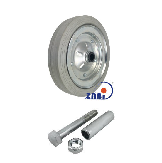 Колёса и наборы колёс, Колеса промышленные (металл +резина), С набором для монтажа с обозначением 91S