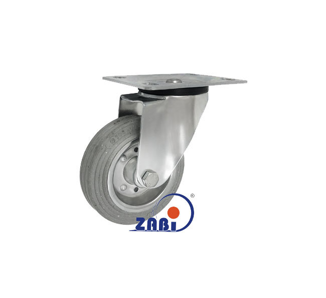 Колёса и наборы колёс, Колеса промышленные (металл +резина), С поворотными опорами с обозначением 12LS