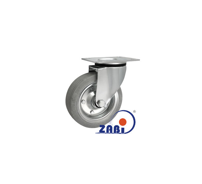 Колёса и наборы колёс, Колеса промышленные (металл +резина), С поворотными опорами с обозначением 42NS