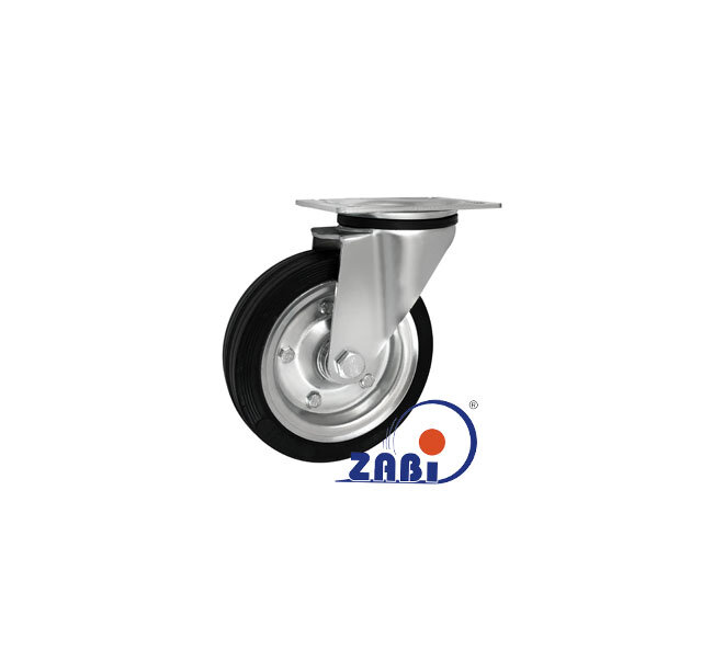 Колёса и наборы колёс, Колеса промышленные (металл +резина), С поворотными опорами с обозначением 42NW