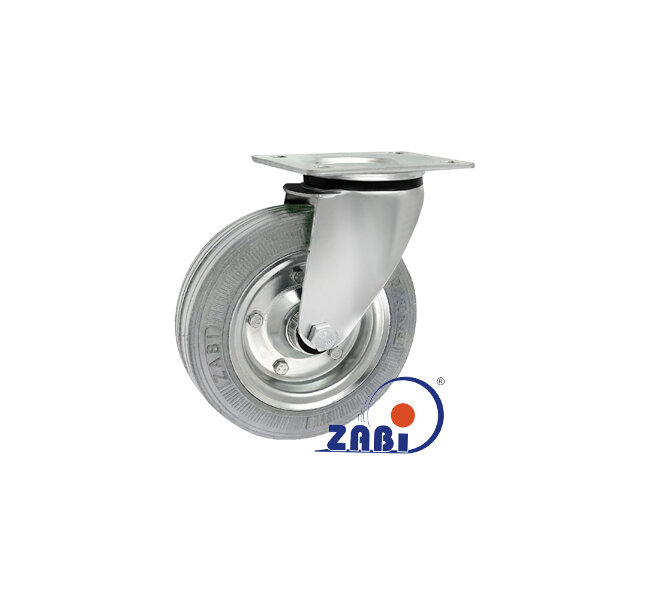 Колёса и наборы колёс, Колеса промышленные (металл +резина), С поворотными опорами с обозначением 52NS