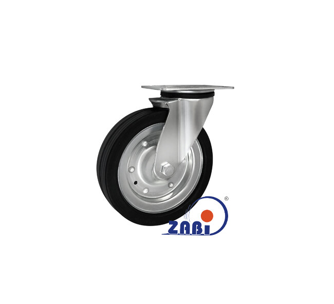 Колёса и наборы колёс, Колеса промышленные (металл +резина), С поворотными опорами с обозначением 62FW