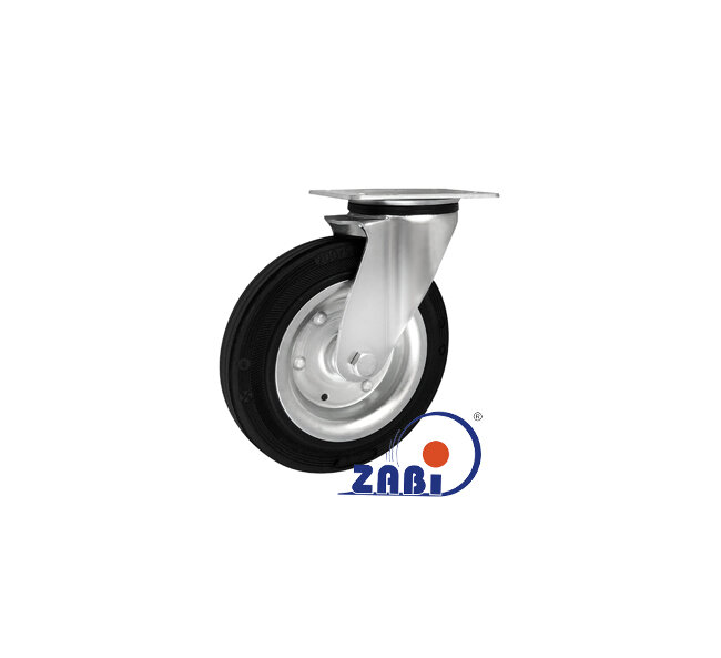 Колёса и наборы колёс, Колеса промышленные (металл +резина), С поворотными опорами с обозначением 62W