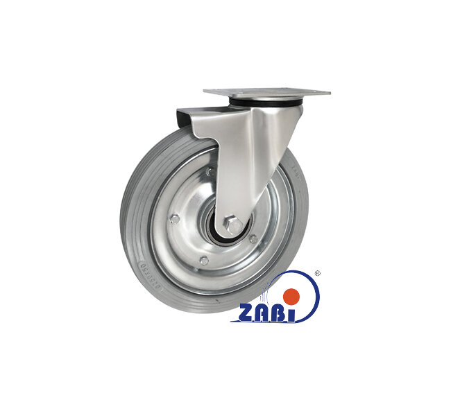 Колёса и наборы колёс, Колеса промышленные (металл +резина), С поворотными опорами с обозначением 92ŁS