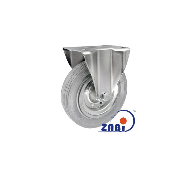 Колёса и наборы колёс, Колеса промышленные (металл +резина), С неповоротными опорами с обозначением 53S