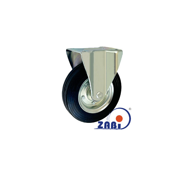 Колёса и наборы колёс, Колеса промышленные (металл +резина), С неповоротными опорами с обозначением 63NŁ