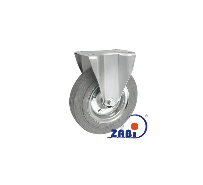 Колёса и наборы колёс, Колеса промышленные (металл +резина), С неповоротными опорами с обозначением 63NS