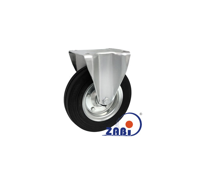 Колёса и наборы колёс, Колеса промышленные (металл +резина), С неповоротными опорами с обозначением 63N