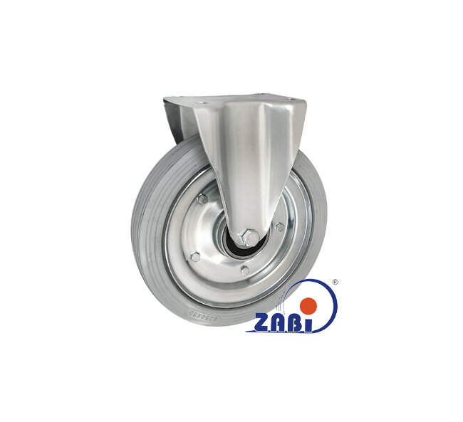 Колёса и наборы колёс, Колеса промышленные (металл +резина), С неповоротными опорами с обозначением 93ŁS