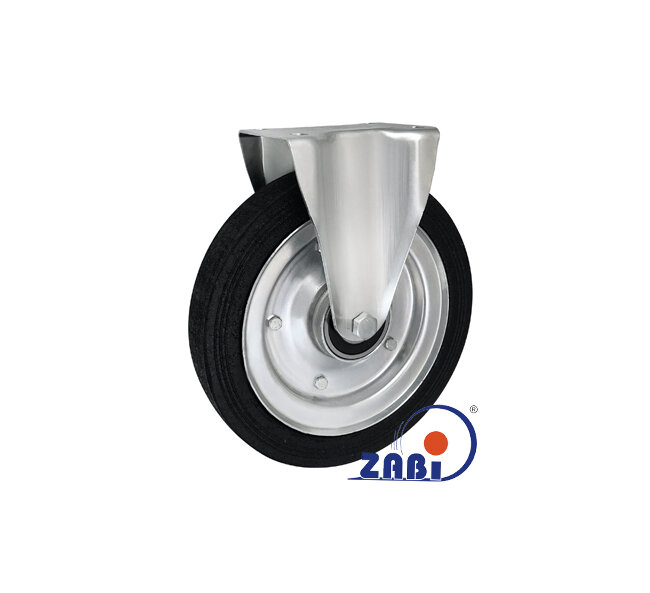 Колёса и наборы колёс, Колеса промышленные (металл +резина), С неповоротными опорами с обозначением 93Ł