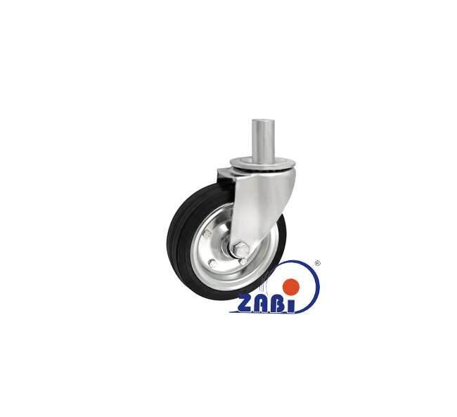 Koła i zestawy kołowe, Koła metalowo-gumowe, W obudowach z trzpieniem o symbolu 44N*32