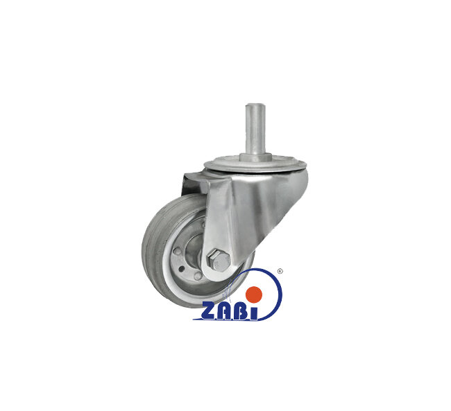 Koła i zestawy kołowe, Koła metalowo-gumowe, W obudowach z trzpieniem o symbolu 5S*15