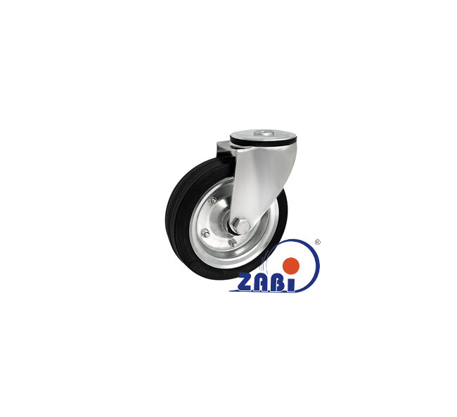 Koła i zestawy kołowe, Koła metalowo-gumowe, W obudowach z otworem o symbolu 47N