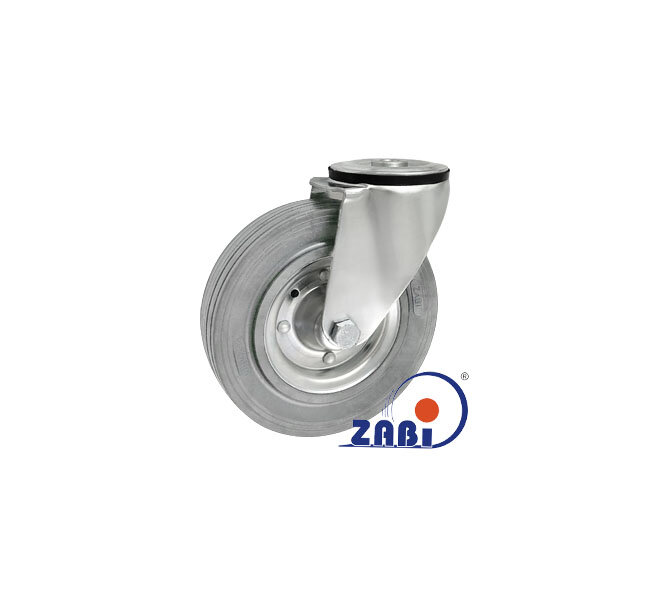 Колёса и наборы колёс, Колеса промышленные (металл +резина), С опорами с отверстием с обозначением 57S