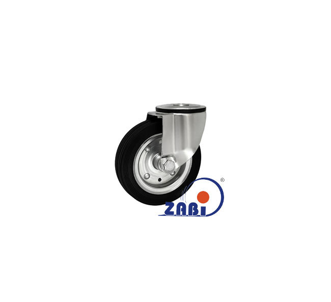 Koła i zestawy kołowe, Koła metalowo-gumowe, W obudowach z otworem o symbolu 77