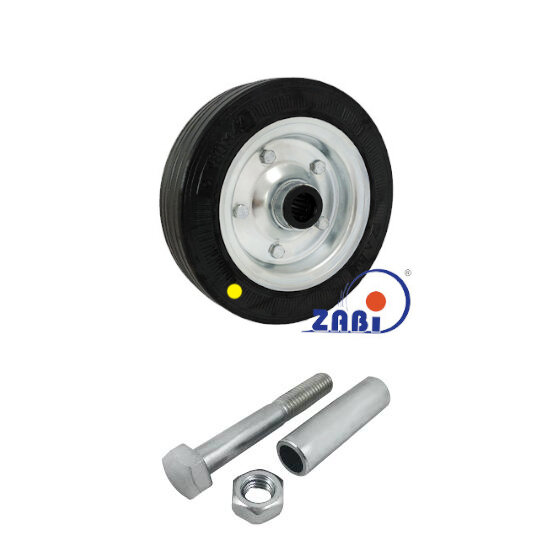 Antistatische Räder und Rollen mit Gummireifen, Antistatische Räder und Rollen mit Gummireifen, Räder mit Montage-Set mit dem Symbol 51N-AS