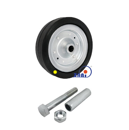 Antistatische Räder und Rollen mit Gummireifen, Antistatische Räder und Rollen mit Gummireifen, Räder mit Montage-Set mit dem Symbol 61F-AS