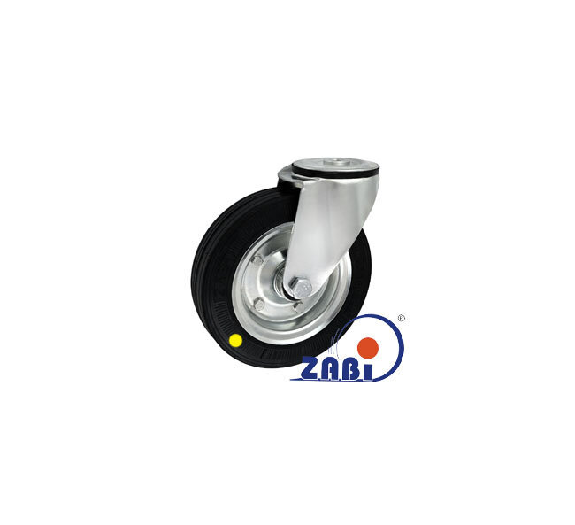 Koła elektrostatyczne, Koła elektrostatyczne metalowo-gumowe, W obudowach z otworem o symbolu 57N-AS