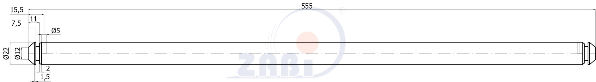 , Колёса и наборы колёс, Колёса для мусорных контейнеров с обозначением OŚKA V240