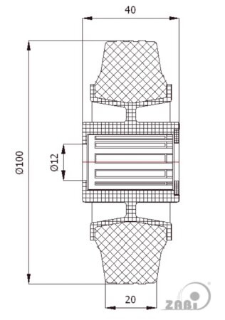 Колёса и наборы колёс, Колеса промышленные (пластик +резина), Отдельные колёса с обозначением 10TS