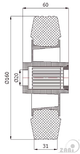 Колёса и наборы колёс, Колеса промышленные (пластик +резина), Отдельные колёса с обозначением 40TS