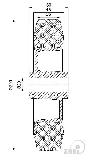 Колёса и наборы колёс, Колеса промышленные (пластик +резина), Отдельные колёса с обозначением 69TS