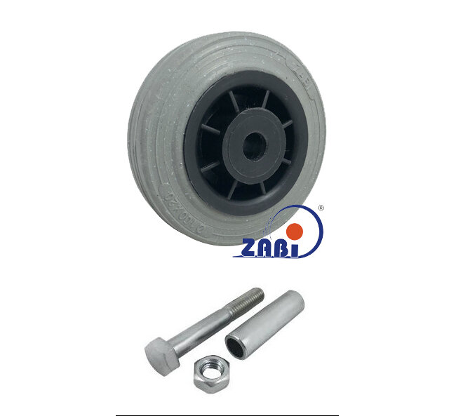Колёса и наборы колёс, Колеса промышленные (пластик +резина), С набором для монтажа с обозначением 11TS