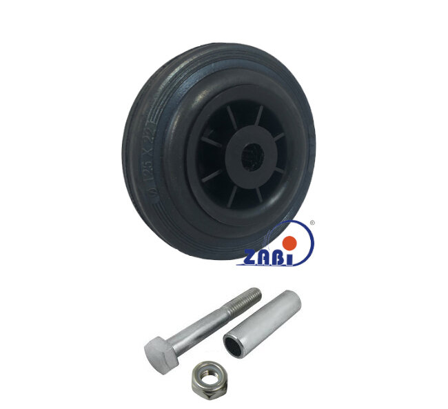 Колёса и наборы колёс, Колеса промышленные (пластик +резина), С набором для монтажа с обозначением 21TX