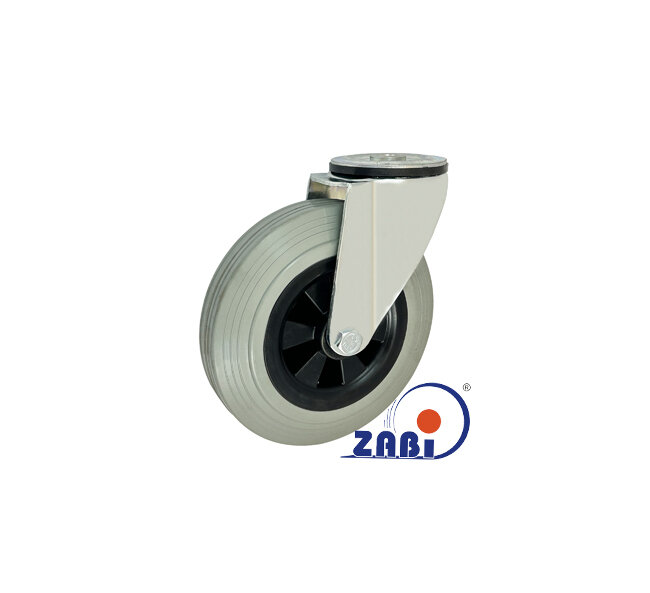 Räder und Rollen, Kunststoffgummiräder, Lenkrollen mit Rückenloch mit dem Symbol 67TS9