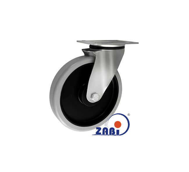 Koła i zestawy kołowe, Koła polipropylenowo-poliuretanowe, W obudowach skrętnych o symbolu 62PPUŁW