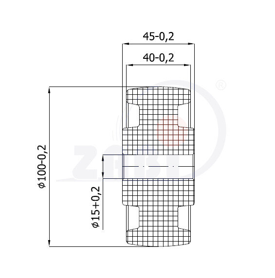 Колеса промышленные нейлоновые (полиамидные), Колеса промышленные нейлоновые (полиамидные), Отдельные колёса с обозначением 19BN/15