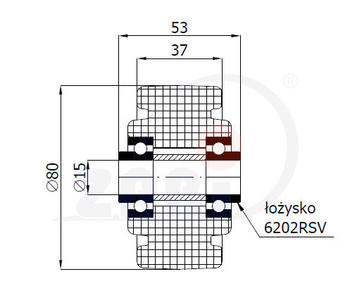 Колеса промышленные нейлоновые (полиамидные), Колеса промышленные нейлоновые (полиамидные), Отдельные колёса с обозначением 1BN
