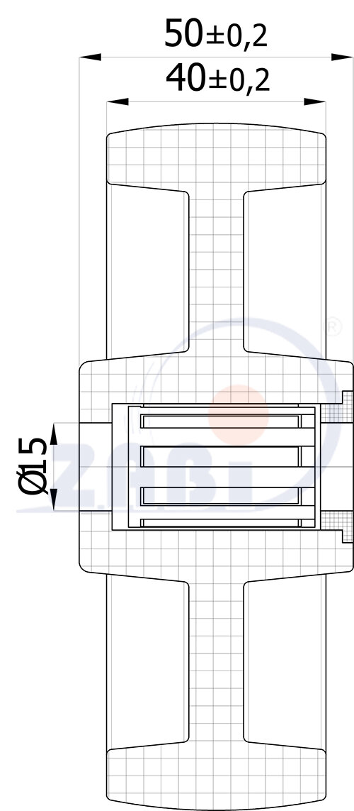 Колеса промышленные нейлоновые (полиамидные), Колеса промышленные нейлоновые (полиамидные), Отдельные колёса с обозначением 20B