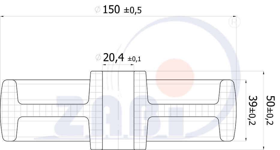 Колеса промышленные нейлоновые (полиамидные), Колеса промышленные нейлоновые (полиамидные), Отдельные колёса с обозначением 79B