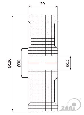 Колеса промышленные нейлоновые (полиамидные), Колеса промышленные нейлоновые (полиамидные), Отдельные колёса с обозначением RB-100