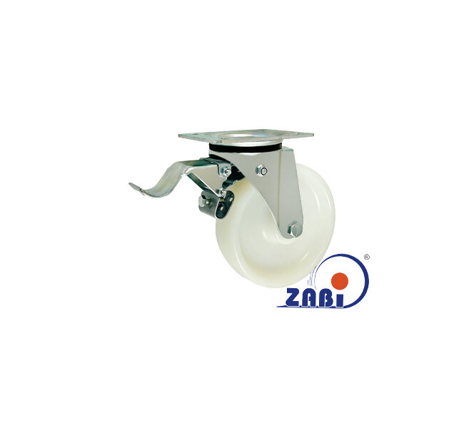 Koła poliamidowe, Do małych obciążeń, W obudowach skrętnych z hamulcem o symbolu 1755B9H