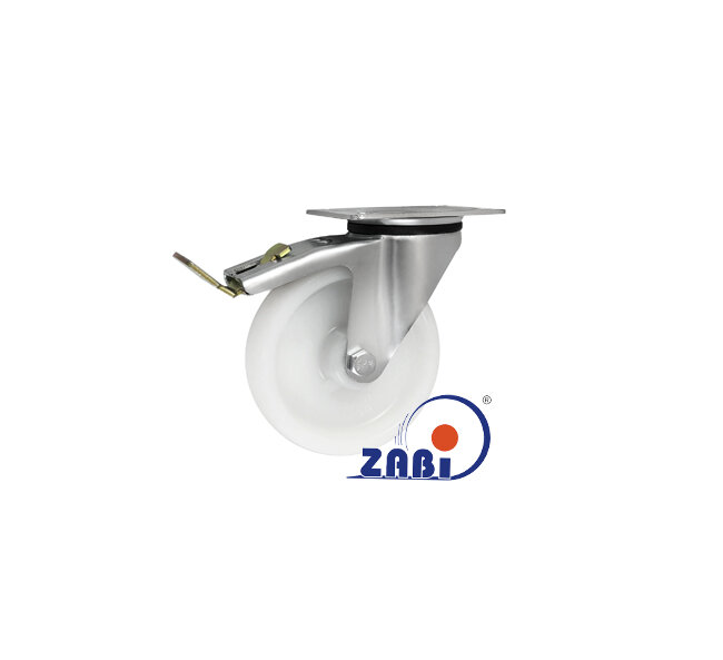 Koła poliamidowe, Do małych obciążeń, W obudowach skrętnych z hamulcem o symbolu 45BWH